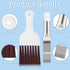 Pimoys 3 in 1 Set Air Conditioner Condenser Fin Comb, 1 AC Coil Cleaner Stainless Steel Fin Comb with 2 Evaporator Radiator Cleaning Whisk Brush...