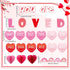 TaoBary 85 Pcs Valentine's Day Bulletin Board Set 3D Heart Honeycomb Owl Love Truck Bulletin Board Cutouts Valentine's Day Classroom Decorations f...