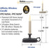 FPC1625A Battery Window Candle New Dynamic Flicker Warm White Flame Sensor ON Timer Off (Black-Single)...