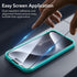 ESR 3+2 Pack for iPhone 15 Pro Screen Protector, 3 Black Edge Tempered-Glass Film and 2 Set Camera Lens Protector, 2.5D Curved Edges, Full-Coverag...
