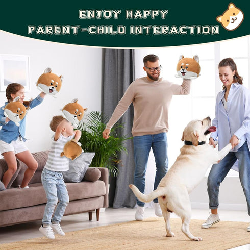 Double-Sided Flip Plush Toy,Reversible Stuffed Animal Mood Plush Flip Show Your Mood at All Times (Dog)...