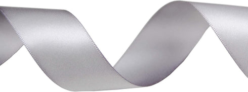 VATIN Double Face Deep Silver Satin Ribbon 1" Continuous 25 Yards,Silver Polyester Fabric Ribbon use for Bows Bouquet, Gift Wrapping, Floral Arran...