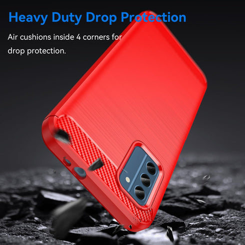 for Nokia C300 Phone case, Shockproof, Scratch Resistant Carbon Fiber Jacket, Soft TPU,for for Nokia C300 case (Red)...