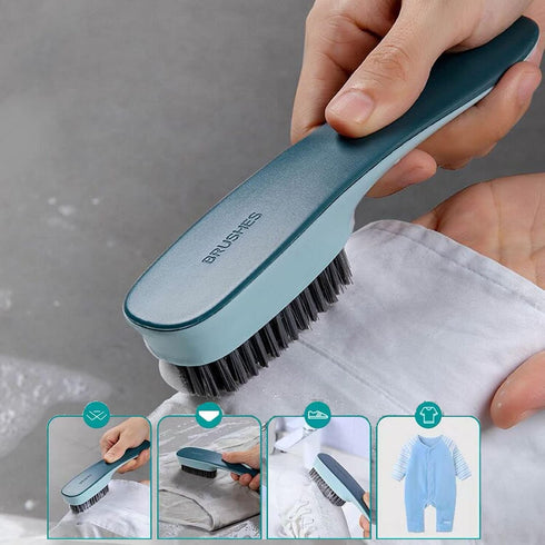 Laundry Scrub Brush 2 Pack Soft Bristle Brush Cleaning Brush for Stains Clothes Scrubbing Brush Household Cleaning Tool for Bathroom Countertops B...