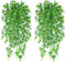Artificial Hanging Vine, Sweet Potato Leaves Plastic Plants Greenery Faux Ivy Garland Fake Plant UV Resistant for Indoor Outdoor Garden Door Wall ...