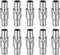 uxcell Leather Cord End Clasp, 10Pcs 3mm Hole Leather Clasps, Cord End Caps Closures Leather Cord Buckle for Jewelry Making DIY Supplies Crafts, S...