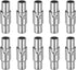 uxcell Leather Cord End Clasp, 10Pcs 3mm Hole Leather Clasps, Cord End Caps Closures Leather Cord Buckle for Jewelry Making DIY Supplies Crafts, S...