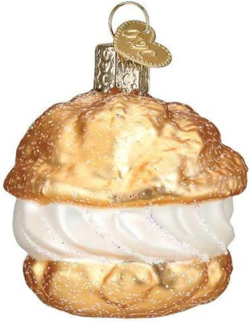 Old World Christmas Cream Puff Blown Glass 2020 Unique Christmas Ornaments for Christmas Tree Decorations...