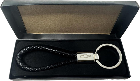 SR1 Performance Chevy Bowtie Braided Rope Leather Keychain - Officially Licensed Chevrolet Key Chain...