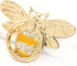 Allengel Stylish Phone Ring Grip Holder Stand, Bee Phone Finger Holder Kickstand for iPhone and Android Phone, Gold & Crystal...