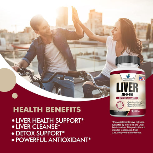 Liver Cleanse & Detox, Liver Supplement, Liver Support, Liver Detox, Liver Cleanse, Liver Health, Milk Thistle Silymarin, Artichoke, Dandelion, Tu...