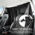 ZATOOTO Car Curtains - Divider Privacy Window Sun Shade - Side Windshield Magnetic Sunshades Covers - Travel Removable Simple...