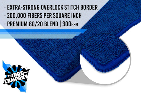 The Rag Company - All-Purpose Microfiber Terry Cleaning Towels - Commercial Grade, Highly Absorbent, Lint-Free, Streak-Free, Kitchens, Bathrooms, ...