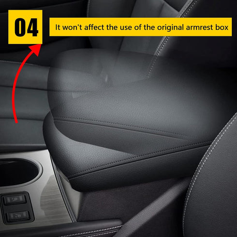 AOMSAZTO Black Armrest Covers for Nissan Murano 2015-2023 Console Pad for Murano...