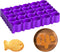 Gold Fish Cracker Cutter, 25 Cavity Fish Cookie Cutter, Mini Gold Fish Shapes Molds for Cookie, Non-stick Dough, Plastic Cookie Cutters for Kids, ...