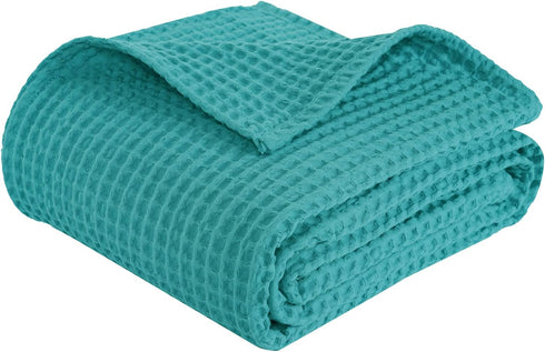 PHF 100% Cotton Baby Waffle Blankets -Lightweight Washed Soft Breathable Comfortable Swaddling Receiving Sleep Blankets - 30"x 40" Baby Toddler Bl...
