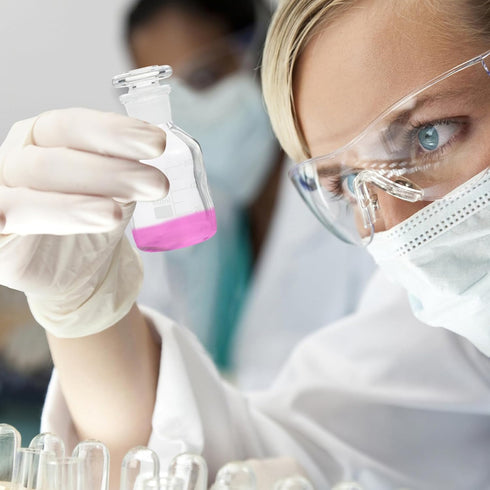 iplusmile Reagent Bottle Glass Wide Mouth Reagent Bottle 60ml Capacity Laboratory Chemistry Sample Glass Bottle with Glass Stopper and Scale for L...