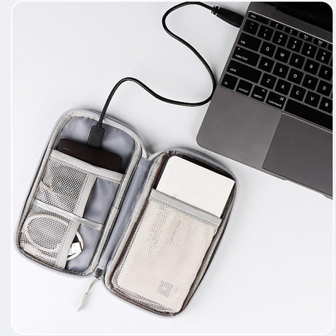 Organizer Bag 4 Compartments Cable Case Electronic Devices Travel Pouch USB Charger Accessories/Cellphone/USB/SD/Charger/Power Bank/Earphone......