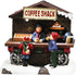 MOMENTS IN TIME 4.13”H Coffee Shack Street Shop - LED Lights, Battery Operated Christmas Village - Hand-Painted Polyresin...
