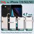 iPhone SE 2022/2020,iPhone 7/8 Wallet Case with Credit Card Holder,Leather Shockproof Phone Cover Supports 360°Rotation Ring Stand and RFID Blocki...