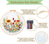Dremisland 4 Sets Embroidery Kit for Beginners Cross Stitch Kits for Adults with Cute Flowers and Plants Patterns Beginner Embroidery Kit for Adul...