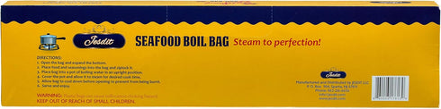 Seafood Boil Bags Large (pack of 5) Ideal Boil Bag for fish, crab, shrimp, crawfish and veggies - cooking and storage bag...