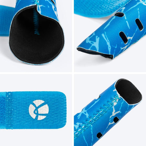 Kuangmi Finger Sleeve Support Protector Finger Splint Brace Use for Pain Relief and Preventing Sports Injuries?L/XL, Blue...