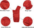 Geyecete Dog Bathrobe Towel Dog Drying Coat-Dry Fast Dog Bag-Pineapple grid Fast Drying Super Absorbent Pet Dog Cat Bath Robe Towel-Red-M...