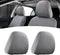 2 PCS Car Seat Headrest Cover, Elastic Full-Surrounding Simple Dust Cover, Breathable Non-Disposable Cleanable Reusable Headrest Anti-Scratch Prot...