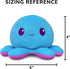 TeeTurtle Plushiverse - 4" Reversible Octopus Plushie - Purple and Blue - Cute Kawaii Soft Stuffed Animal...