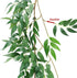 Supla 2 Pack 11.4' Silk Hanging Willow Jungle Leaves Greenery Vines Garland Fake Willow Twigs String in Green for Indoor Outdoor Wedding Decor Jun...