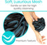 Vive Loofah Sponge Replacement Set for Shower, Bath (4 Pack) - Exfoliating Scrubber for Men & Women - Body Wash Scrubber - Use with Vive Bendable ...