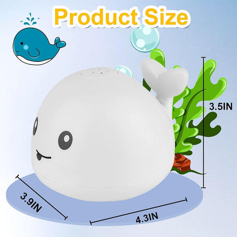 Bath Toys for Kids Ages 1-3 - light up whale bath toy sprinkler Mold Free toddler Baby Bath Toys for 6-12-18 Months Bathtub Tub Water Pool Shower ...