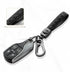 Carabiner Keychain, Universal Heavy Duty Woven Handmade Leather Key Chain, Car Fob Key Keychains with 360 Degree Rotatable Snap Swivel and Anti-Lo...