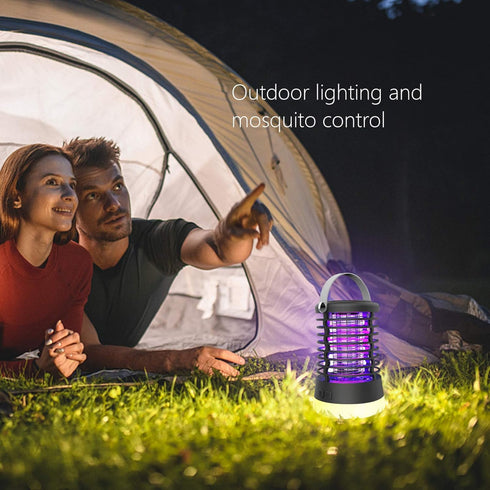 Bug Zapper Outdoor Bug Repellent Rechargeable Camping Lamp Waterproof Mosquito Killer Fly Trap Mosquito Repellent Portable Bug Zapper for Outdoor,...