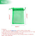 50Pcs 3x4 Inch Organza Bags with Drawstring, Green Small Mesh Gift Jewelry Candy Pouch Christmas Wedding Party Favor Bags...