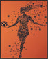 Posterizer 1 pcs-abstract modern football player dynamic poster 3-Sports & Hobby Art Gifts for sports fans Decor for Home & Office- unframed wall ...