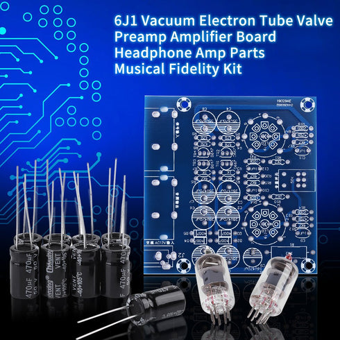 6J1 Valve Preamp, Vacuum Electrom Tube Preamp Valve Preamp Amplifier Board Audio Amp Assortment Musical Fidelity Kit...