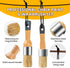 YiBaiBrush-Wax and Chalk Paint Brush, 2 Pack Wax Brushes and Chalk Paint for Furniture DIY Art Crafts, Natural Bristle Round Oval Chalk Paint Brus...