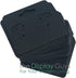 The Display Guys Pack of 100 pcs 2x2 inch (5x5 cm) Matte Black Paper Necklace Earrings Display Hanging Cards for Jewelry Accessory Display...