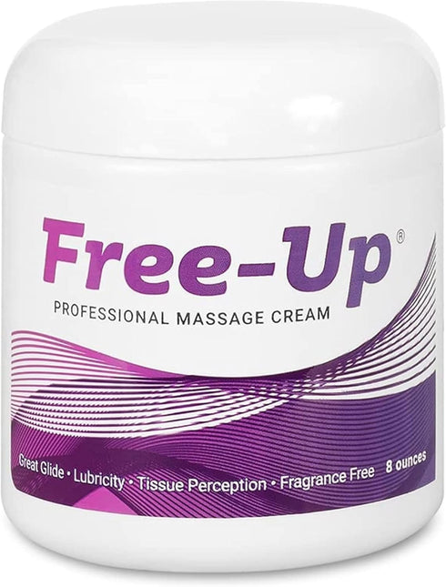 Free-Up-Professional Massage Cream, Fragrance-Free, Great Glide, Lubricity, Tissue Perception, Perfect for Physical Therapy, Massage Versatile, No...