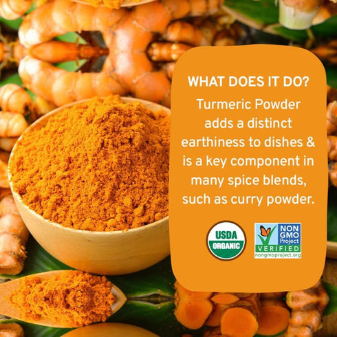 SPICE TRAIN, Organic Turmeric Powder with Curcumin (397g/14oz) Lab Tested for Heavy Metal | USDA Organic, Gluten Free & Vegan | Made from Turmeric...