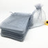 100pcs 4x6 Inches Drawstrings Organza Gift Candy Bags Wedding Favors Bags (Gray)...