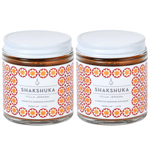Villa Jerada, Shakshuka Spice Seasoning Mix Blend, Use on Eggs, Shakshuka, 1.76 oz (SHAKSHUKA - 2 JARS)...