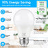 A19 LED Light Bulb, 60 Watt Equivalent LED Bulb, Daylight White 5000K, 850 Lumen, E26 Base, Non-Dimmable, 9W Bright White LED Bulb, 12-Pack...