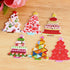 EXCEART 100pcs Christmas Tree Buttons Christmas Sewing Buttons Mixed Patterns with 2 Holes for Sewing DIY Crafts(Random Color)...