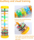 Rainmaker 8 inch Mini Rain Stick for Babies Rattle Tube Rain Stick Shaker Music Sensory Auditory Instrument Toy for Baby Child Girl (8 inch Yellow...