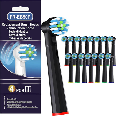 16 Pcs Replacement Toothbrush Heads Compatible with Braun Oral B Pro 1000/7000/9600/5000/3000, Precision Senesitive Brush Heads Refills for Genius...
