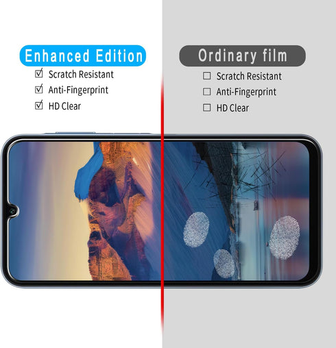 Slanku [3 Pack Screen Protector for Samsung Galaxy A15 5G / A15 Tempered Glass, Touch Sensitivity, Bubble Free, Anti Scratch......