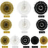 BEISHIDA Black Gold White Hanging Honeycomb Round Paper Fans Decoration Set for New Year Baby Shower Birthday Wedding Bachelorette Photo Booth Bac...